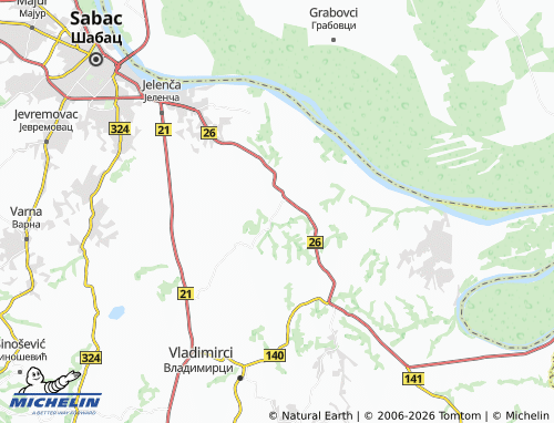 Mapa MICHELIN Predvorica - ViaMichelin