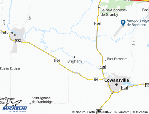 Carte MICHELIN Brigham - ViaMichelin