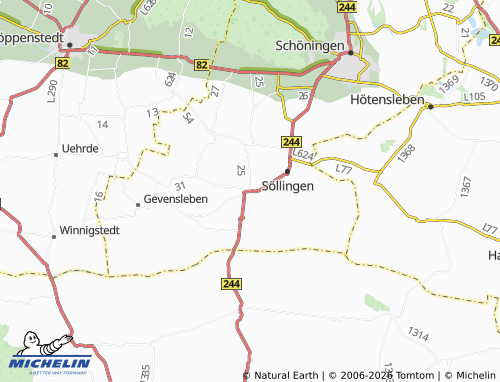 MICHELIN Jerxheim map - ViaMichelin