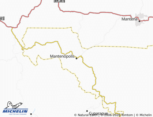 MICHELIN-Landkarte Mantenópolis - ViaMichelin