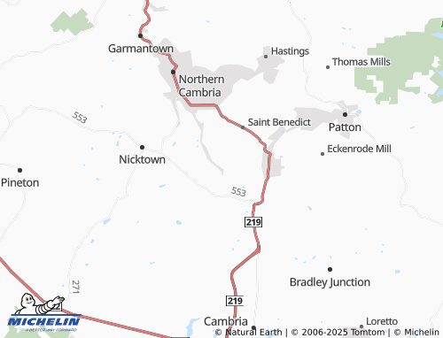 Carte MICHELIN Bakerton - ViaMichelin