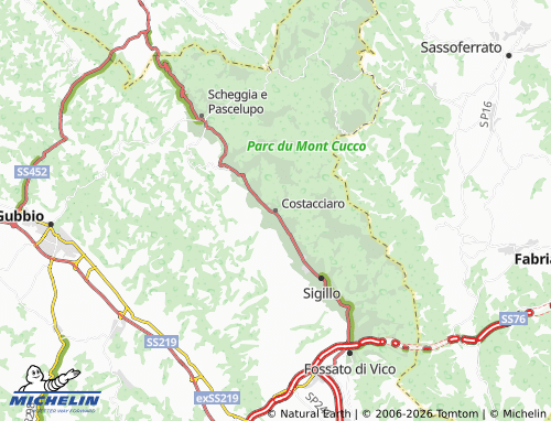 Kaart MICHELIN Costacciaro - ViaMichelin
