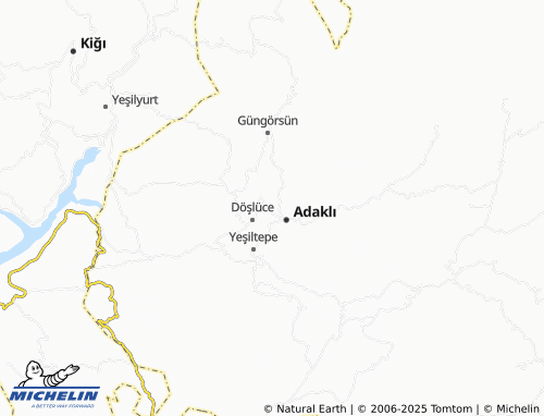 MICHELIN Afet Konutları map - ViaMichelin
