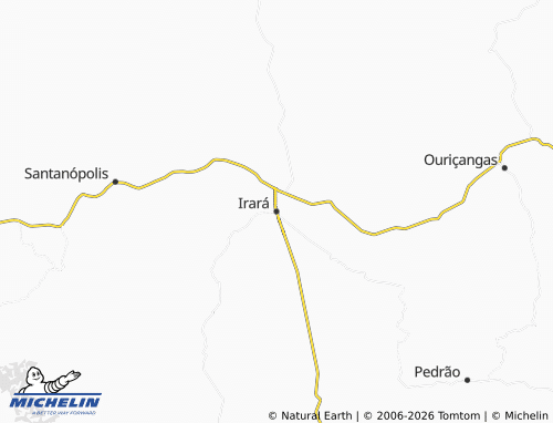 MICHELIN Irará map - ViaMichelin