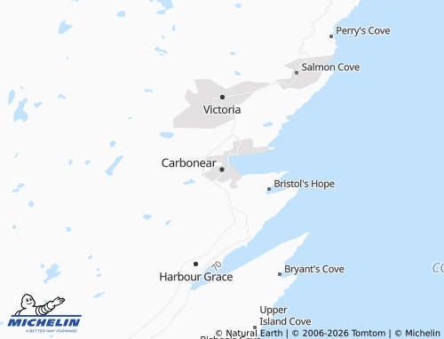 Kaart MICHELIN Carbonear - ViaMichelin