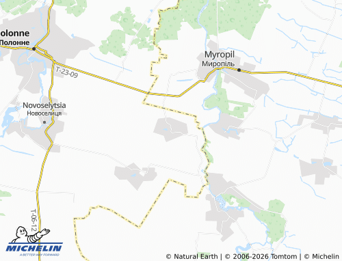 MICHELIN Prysluch map - ViaMichelin