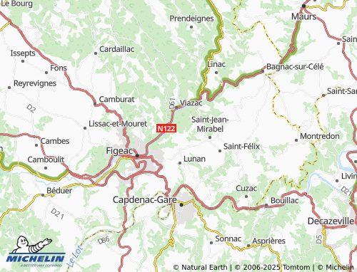 Carte MICHELIN Seyrignac - ViaMichelin