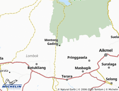 MICHELIN Montong Gading map - ViaMichelin