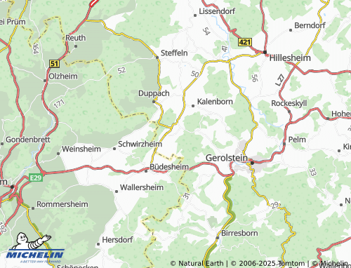 MICHELIN Oos map - ViaMichelin