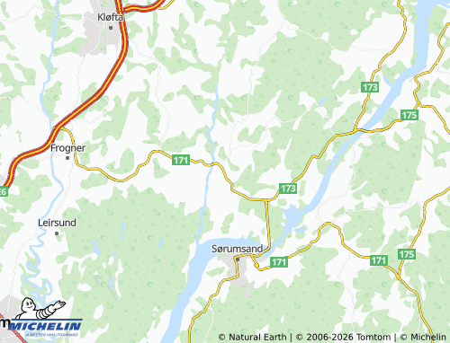MICHELIN Lørenfallet map - ViaMichelin