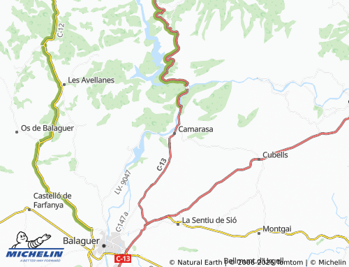 Mappa MICHELIN Camarasa - ViaMichelin