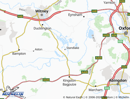 Mappa MICHELIN Standlake - ViaMichelin