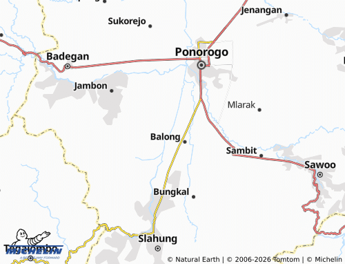 MICHELIN-Landkarte Purworejo - ViaMichelin