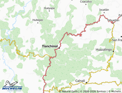 Mapa MICHELIN Nuevo Tlanchinol - ViaMichelin