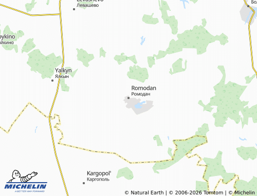 MICHELIN-Landkarte Romodan - ViaMichelin