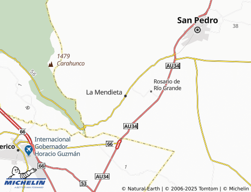 MICHELIN La Mendieta map - ViaMichelin