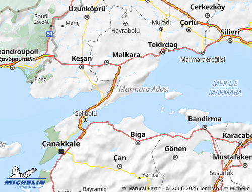 Mappa MICHELIN Şarköy - ViaMichelin