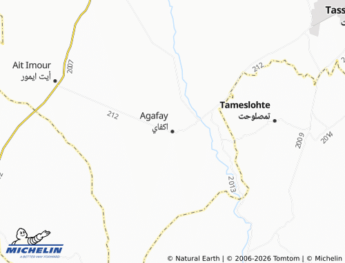 Mappa MICHELIN Akfai - ViaMichelin