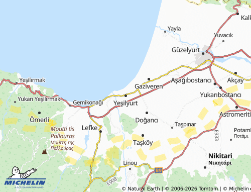 Mappa MICHELIN Yeşilyurt - ViaMichelin