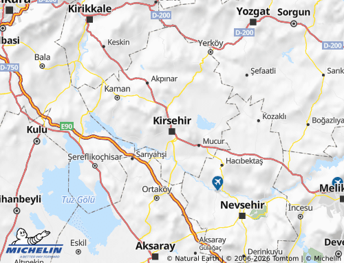 Mappa MICHELIN Kırşehir - ViaMichelin