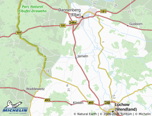MICHELIN Jameln map - ViaMichelin