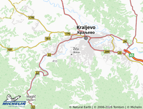 Mapa MICHELIN Žiča - ViaMichelin