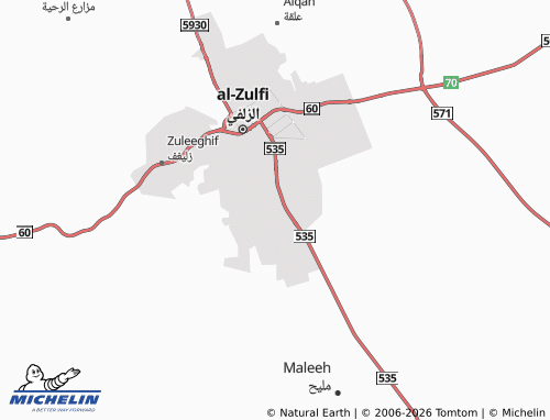 Carte MICHELIN al-Wahah - ViaMichelin