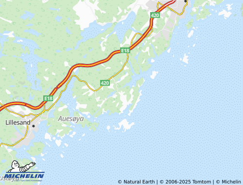 MICHELIN Homborsund map - ViaMichelin