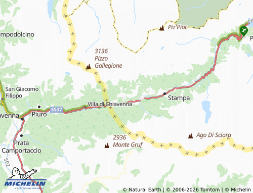 Carte MICHELIN Soglio - ViaMichelin