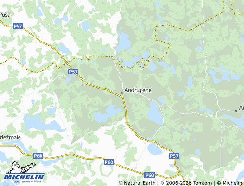 Mapa MICHELIN Andrupenes pagasts - ViaMichelin