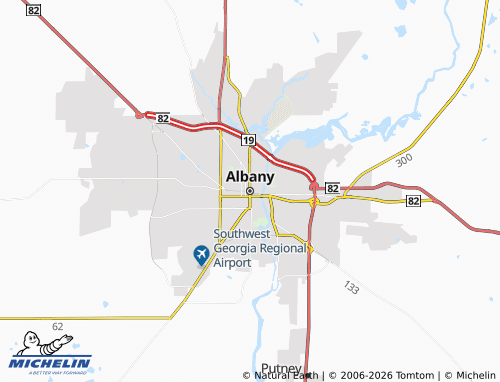 Mappa MICHELIN Albany - ViaMichelin