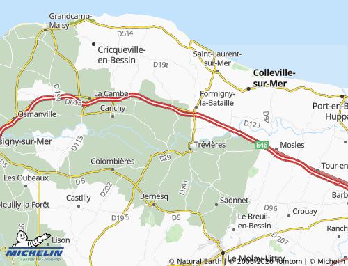 MICHELIN Aignerville map - ViaMichelin