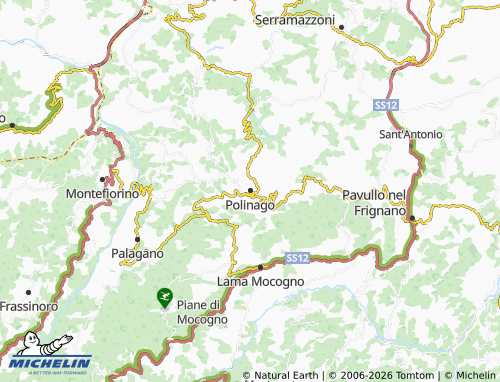Kaart MICHELIN Polinago - ViaMichelin