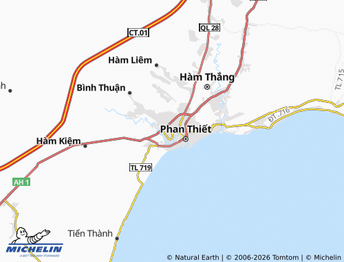 Mapa MICHELIN Phú Tài - ViaMichelin