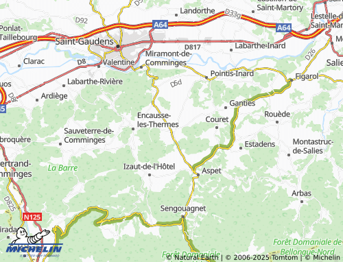 MICHELIN Soueich map - ViaMichelin