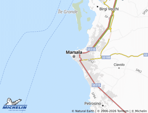 MICHELIN Marsala map - ViaMichelin