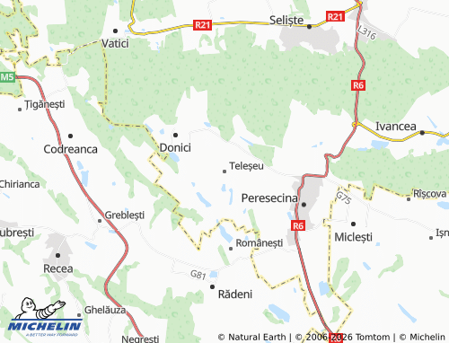 Mappa MICHELIN Teleșeu - ViaMichelin