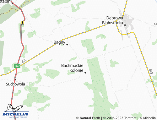 MICHELIN Jałówka map - ViaMichelin
