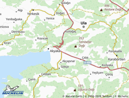 Mappa MICHELIN Gökova - ViaMichelin