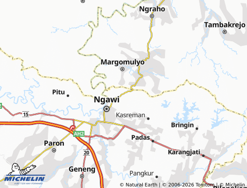 Mapa MICHELIN Banyu Urip - ViaMichelin