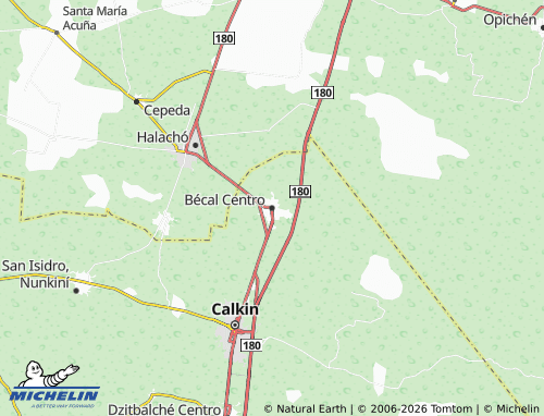 Mapa MICHELIN Bécal Centro - ViaMichelin