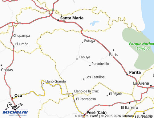Mappa MICHELIN Cabuya - ViaMichelin