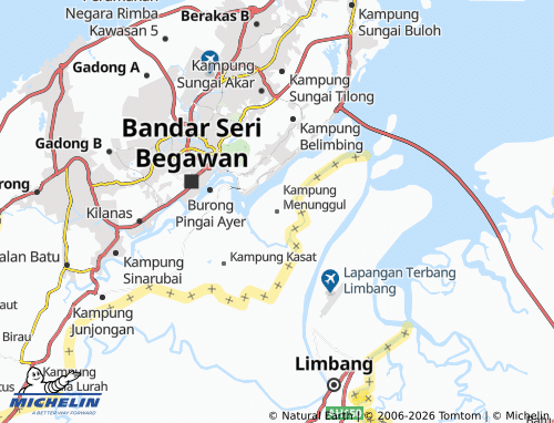 Mapa MICHELIN Kampung Menunggul - ViaMichelin