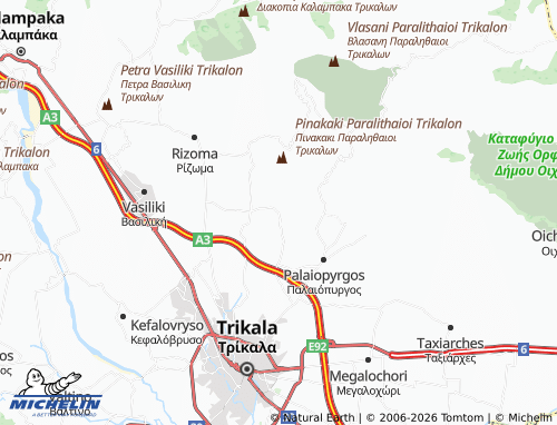 MICHELIN Ardani map - ViaMichelin