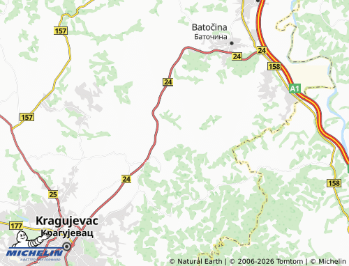 Mapa MICHELIN Prnjavor - ViaMichelin