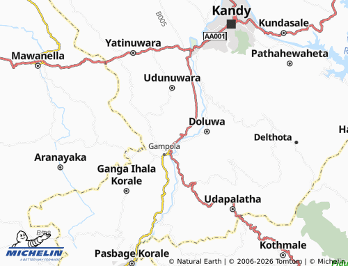Mappa MICHELIN Galgediyawa - ViaMichelin