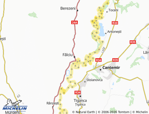 MICHELIN Fălciu map - ViaMichelin