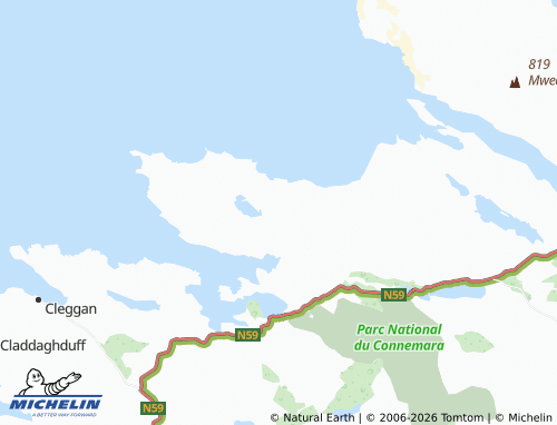 MICHELIN-Landkarte Tully Cross - ViaMichelin