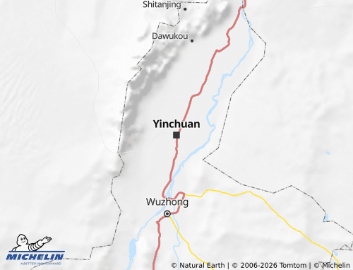 Mapa MICHELIN Ningxia - ViaMichelin