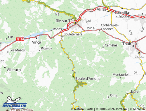 MICHELIN Casefabre map - ViaMichelin